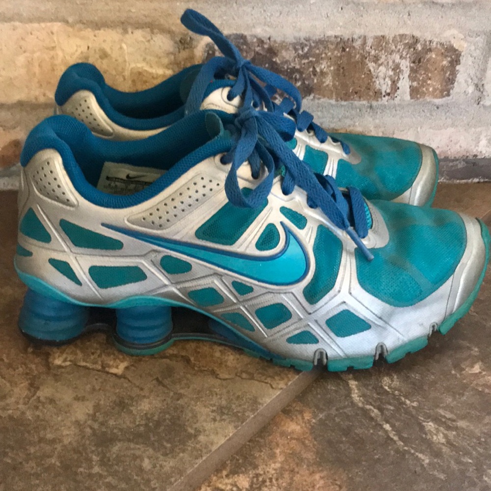 EUC  Nike Shox Turbo Running Shoes 6.5 Blue